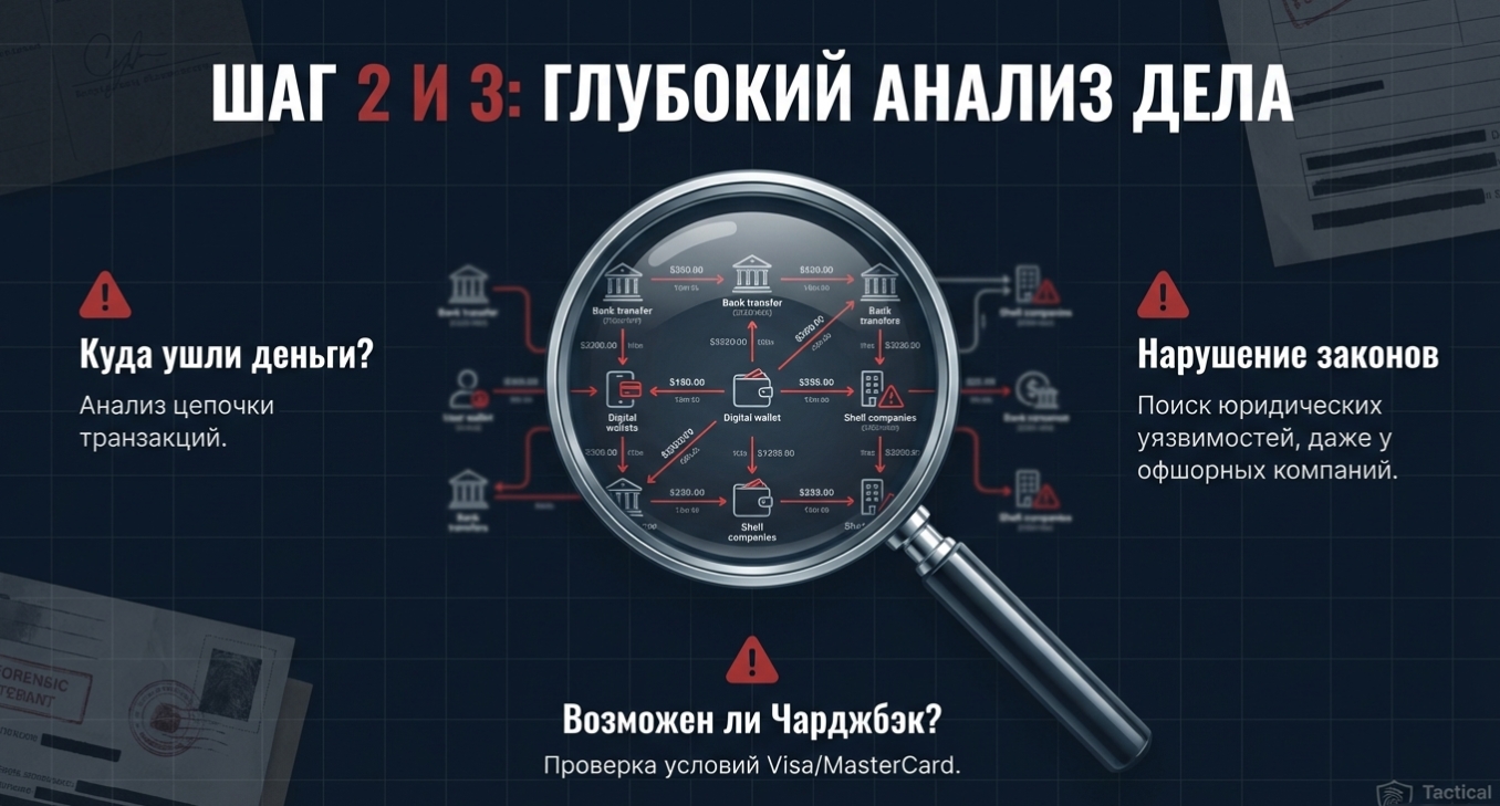 Экспертность в вопросе возврата средств