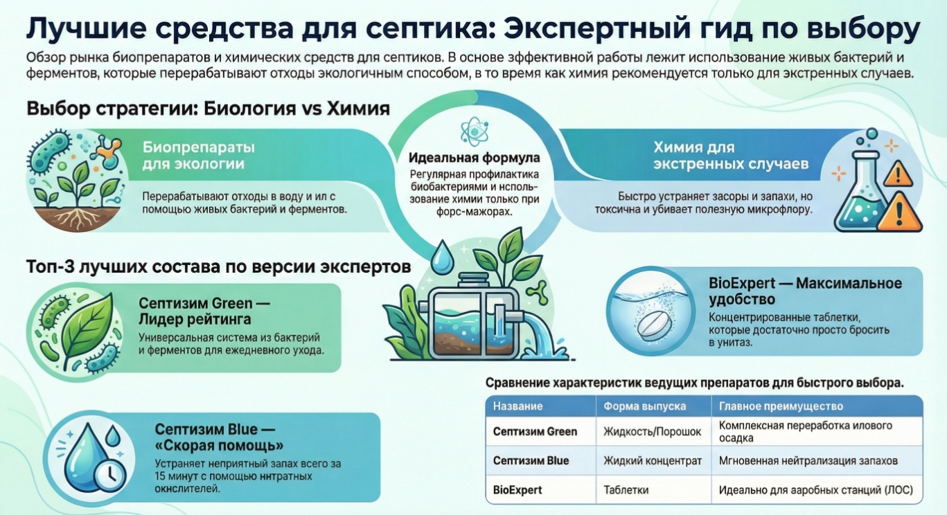 Как работают бактерии в септике и зачем они нужны
