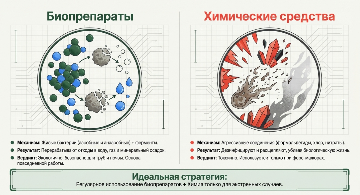 Критерии выбора бактерий для септика: рейтинг факторов