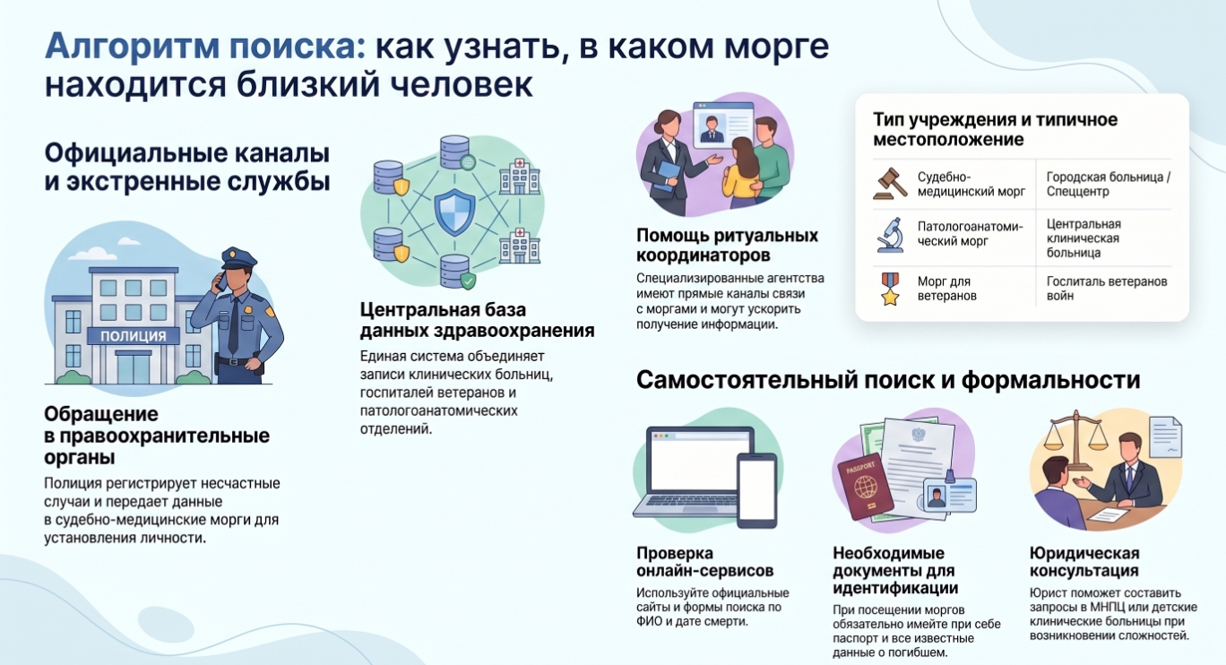 Обратиться в полицию для получения информации