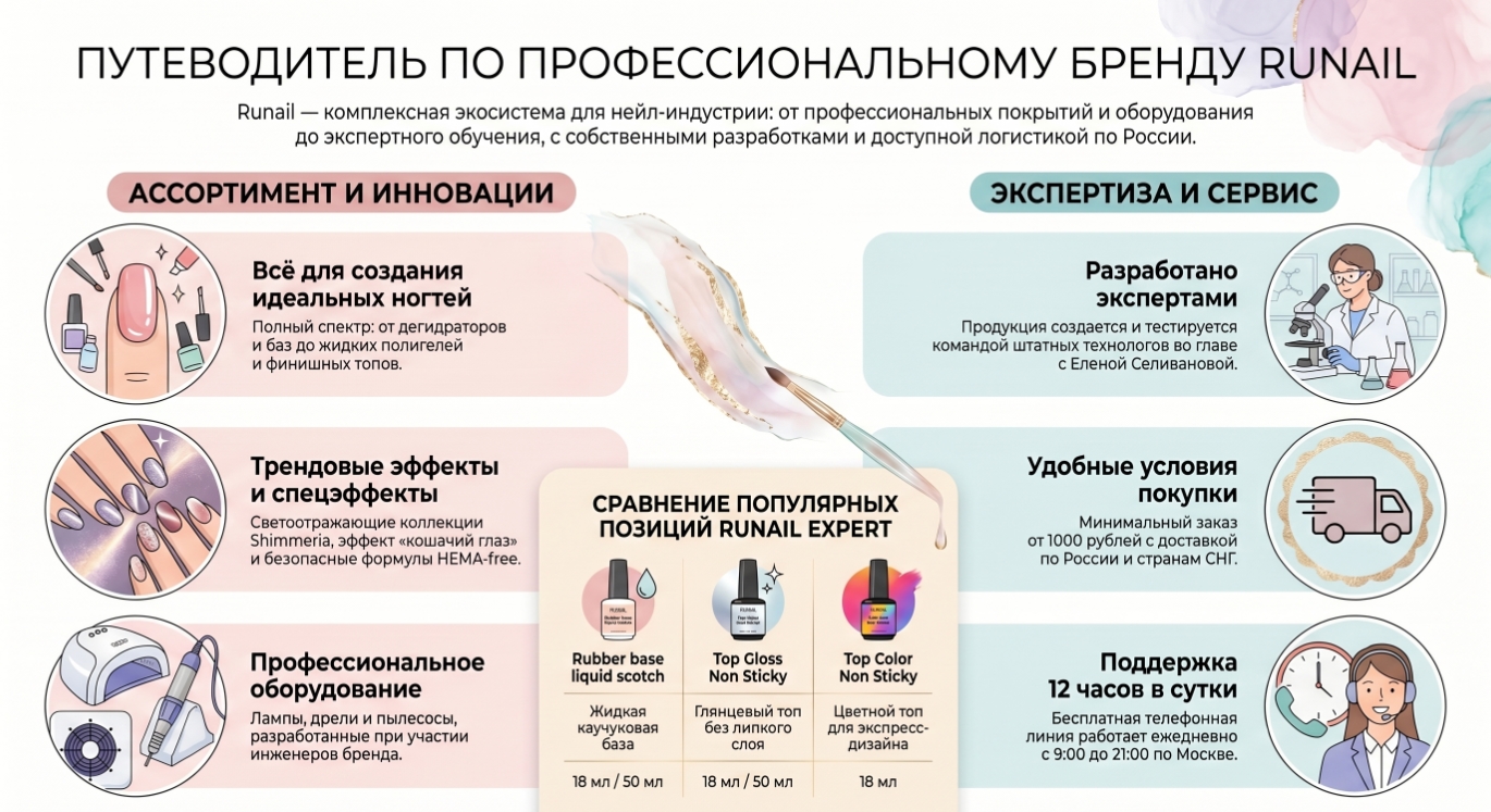 Почему профессионалы выбирают гель-лаки Runail
